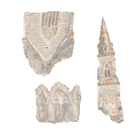 Gifmakerolive church plymouth ruins fragments Sticker