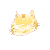 inirabka cat kitty orangecat meong Sticker