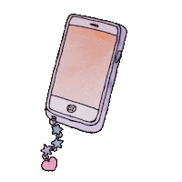 awfultune love stars drawing phone Sticker