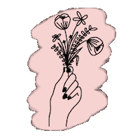 Flower Hand Sticker by Jugendtagung
