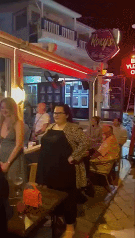 Patrons at Bar in Turkey Observe Moment of Silence for Queen Elizabeth II