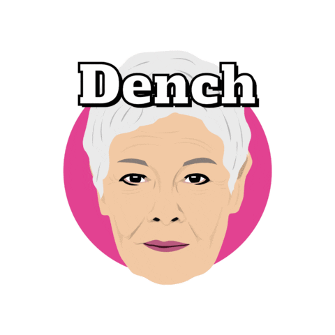 Awesome Judi Dench Sticker
