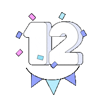 Party 10C Sticker by 10Clouds