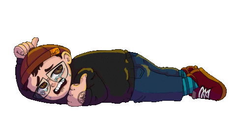 Sad Art Sticker