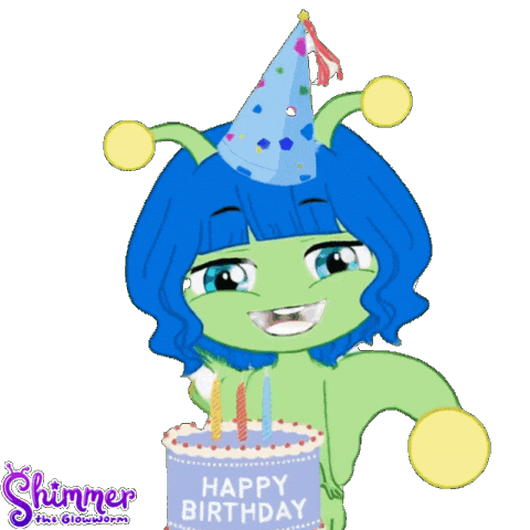 Celebrate Birthday Cake Sticker by ShimmertheGlowworm