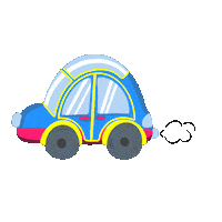 Illustration Driving Sticker