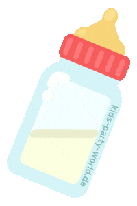 Baby Milk Sticker by Kids Party World