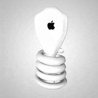 apple snake GIF by Scott Gelber