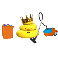 jiwonkodesign shit poop clean cleaning Sticker