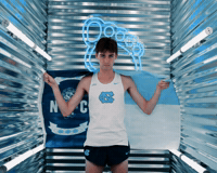 Track Field Wave GIF by UNC Tar Heels
