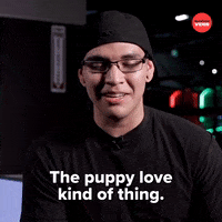 Puppy Love Kiss GIF by BuzzFeed