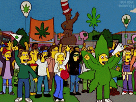 The Simpsons Weed GIF