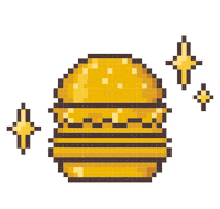 Pixel Art Burger Sticker by WendysSV