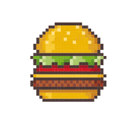 Pixel Art Burger Sticker by WendysSV
