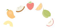 Orange Apple Sticker by Chimp Treats