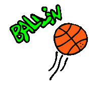 Art Basketball Sticker by Nuttz