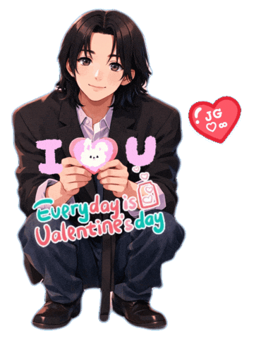 I Love You Jg Sticker