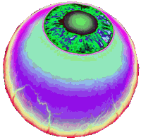 Art Pulsating Sticker by badblueprints