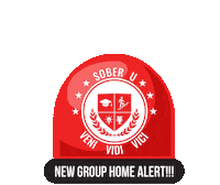 TheSoberUniversity housing non profit organization mrgrouphomes mr group homes Sticker
