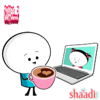 shaadicom love coffee wedding in love Sticker