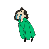 Sad Crying Sticker