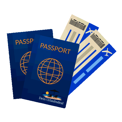 Flight Tickets Sticker by Deinurlaubsdeal