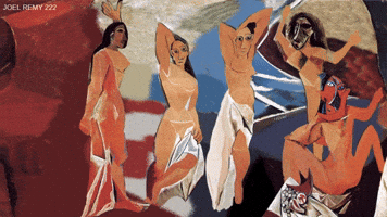 PICASSO Demoiselles d'Avignon