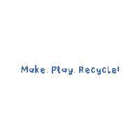 Make Play Recycle Sticker by Tonki