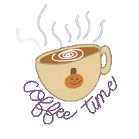 followthatjen coffee fall pumpkin latte Sticker