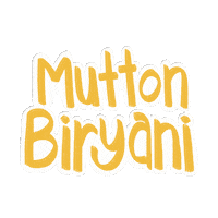 Mutton Biryani Rice Sticker