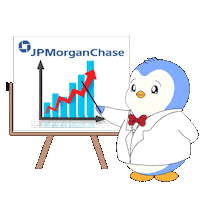 Invest Jp Morgan Sticker by Pudgy Penguins
