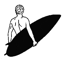 Surfing Sticker by YOGAGANG