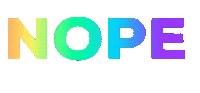 Nope Sticker by Teacher Nany