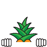 anibalfolco fun pineapple hidden abacaxi Sticker