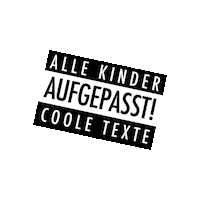 dikkamusik dikka coole texte kinder aufgepasst Sticker