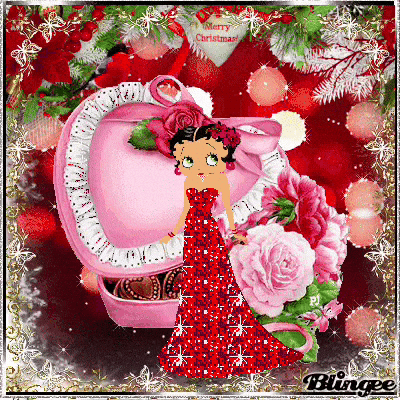Vannilabean070 pink red betty boop GIF