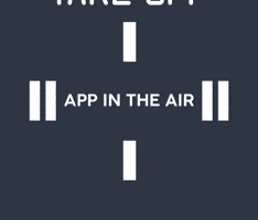 Take Off Travel GIF by App in the Air