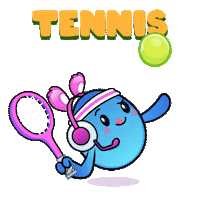 Tennis Player Sticker by The Grapes