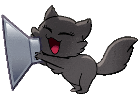 Sing Look Here Sticker by Créu Cat
