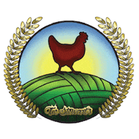 DeerRunFarmMD logo chicken drf deer run farm Sticker