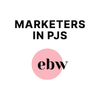 emilybezakwrites ebw emily bezak writes emily bezak marketers in pjs Sticker