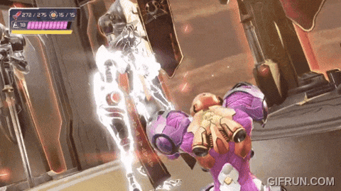 Nintendoman01 giphyupload metroid dread raven beak gun kata GIF