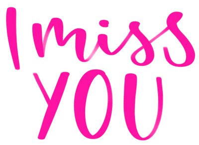 bywinterbird giphyupload lettering handlettering i miss you Sticker