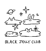 limyesool friends animals black star Sticker