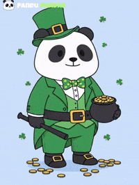 Happy St Patricks Day GIF by Pandu Pandas