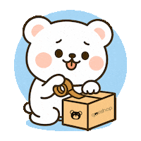 Excited Bear Sticker by gomshop