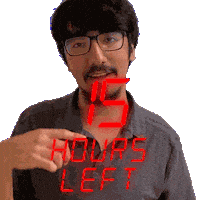 15 Hours Sticker