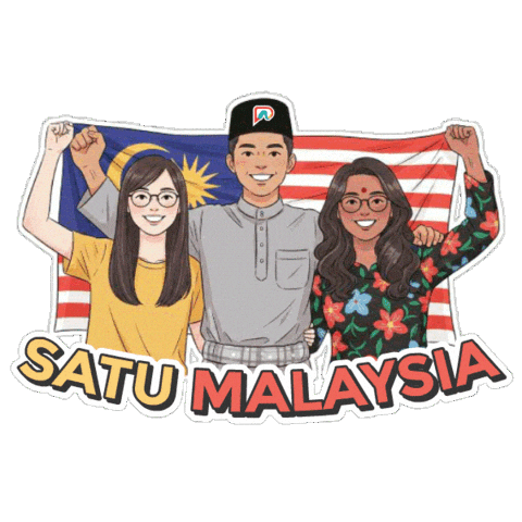 Kuala Lumpur Merdeka Sticker by Passionationco