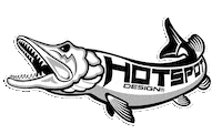 Fishing Pike Sticker by Hotspot Design