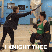 Knight Knighthood GIF by Nottingham Roller Derby